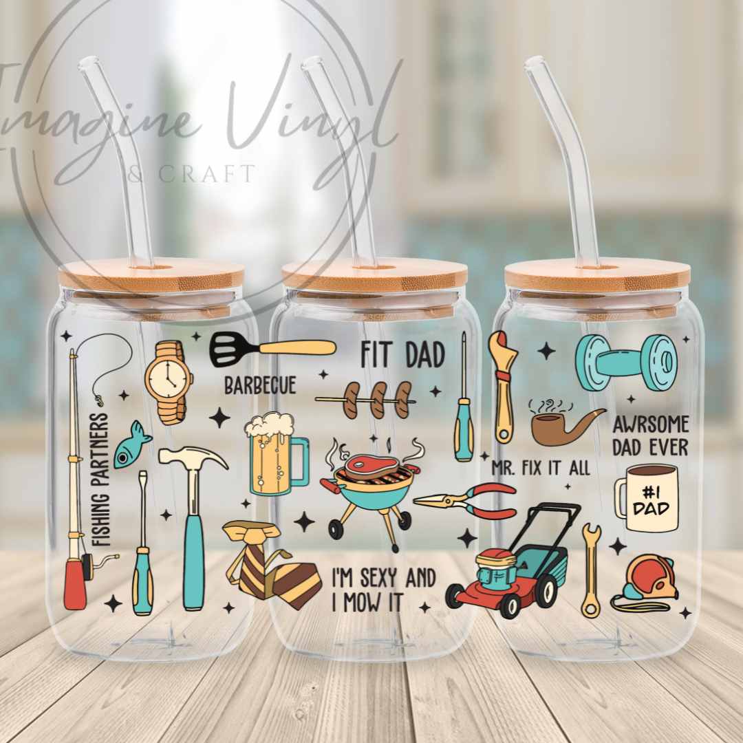 16oz UV DTF Wrap - Father's Day