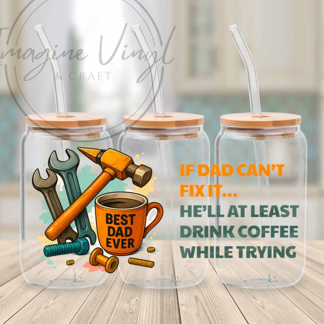 16oz UV DTF Wrap - Father's Day