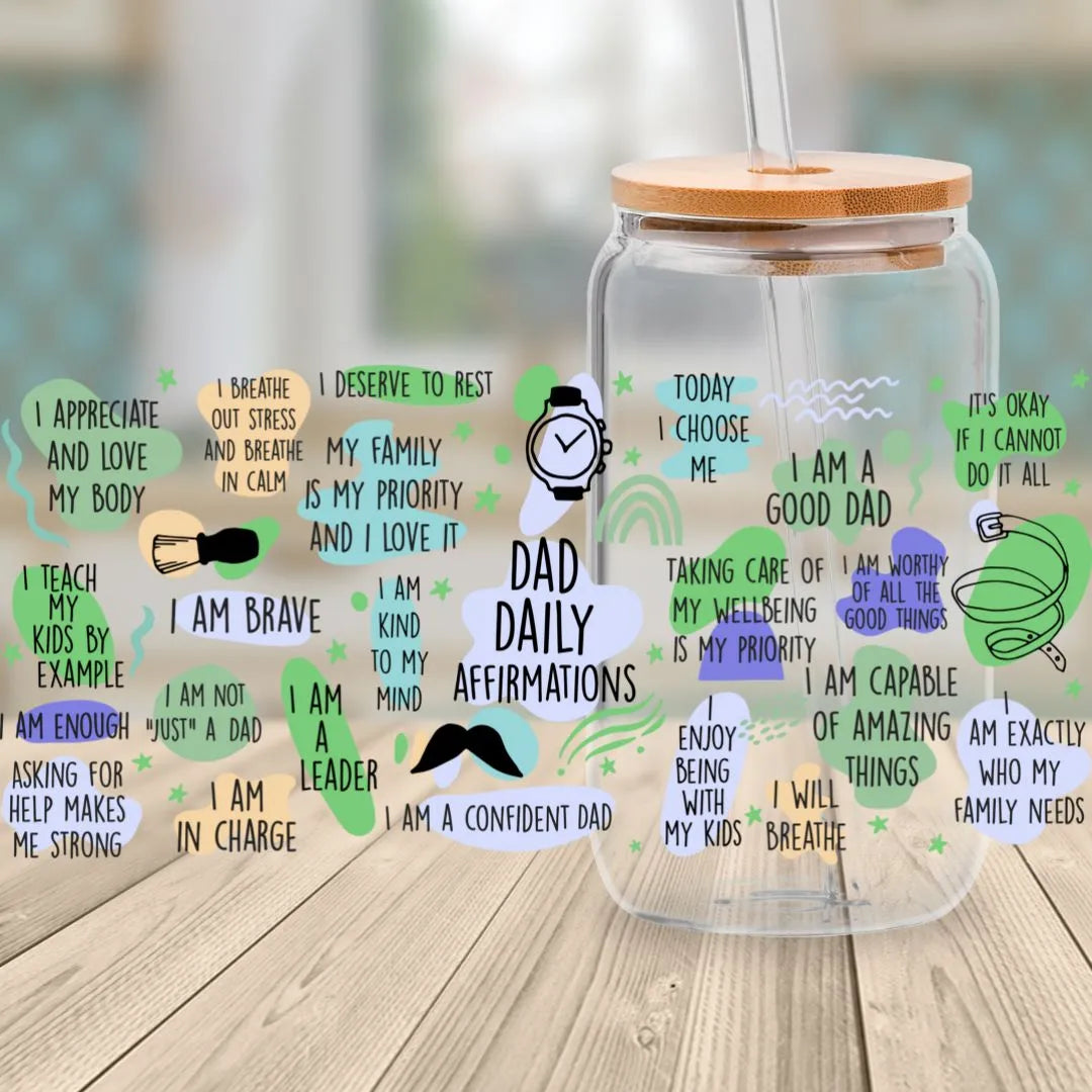 16oz UV DTF - Daily Affirmations
