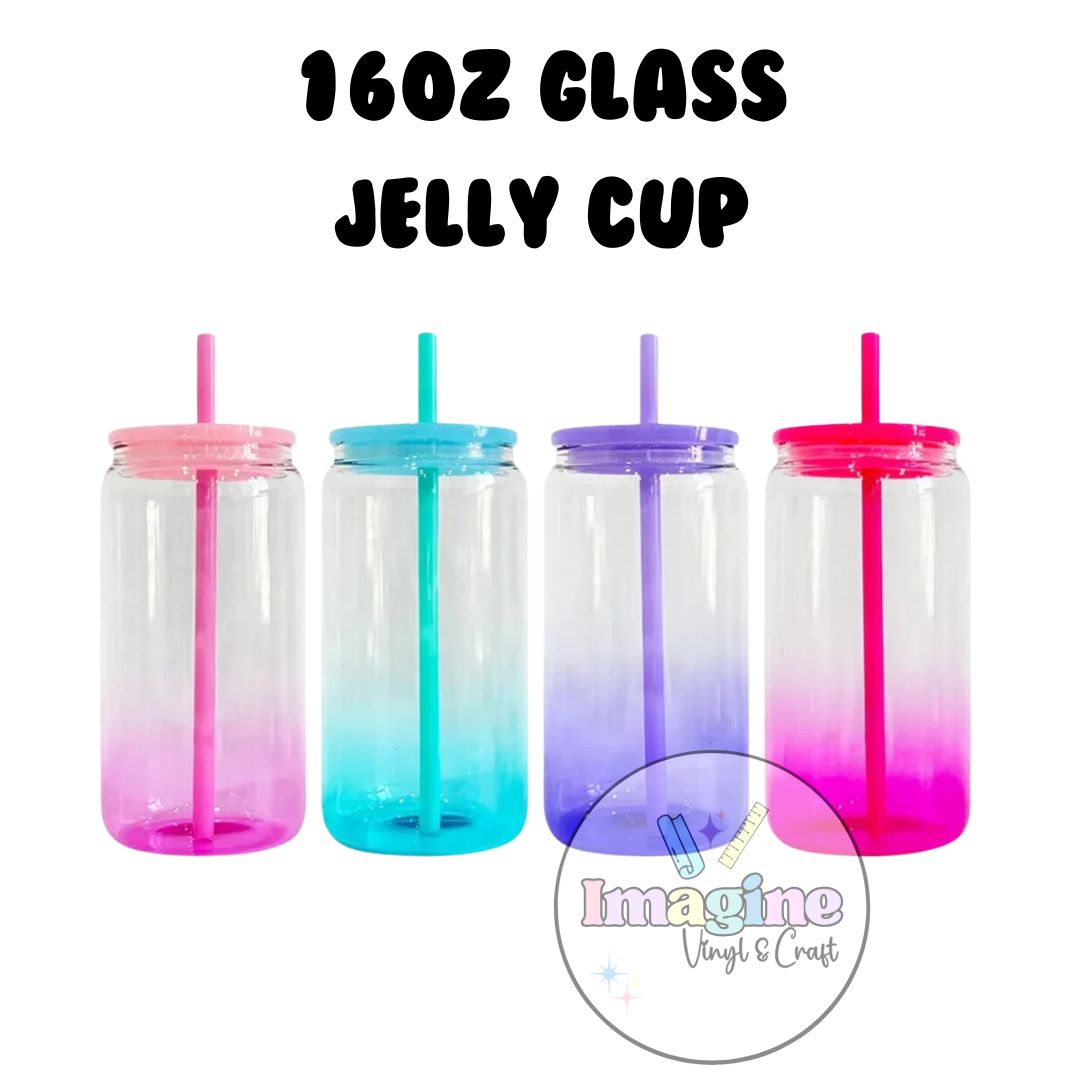 Ombre Glass Can Cup
