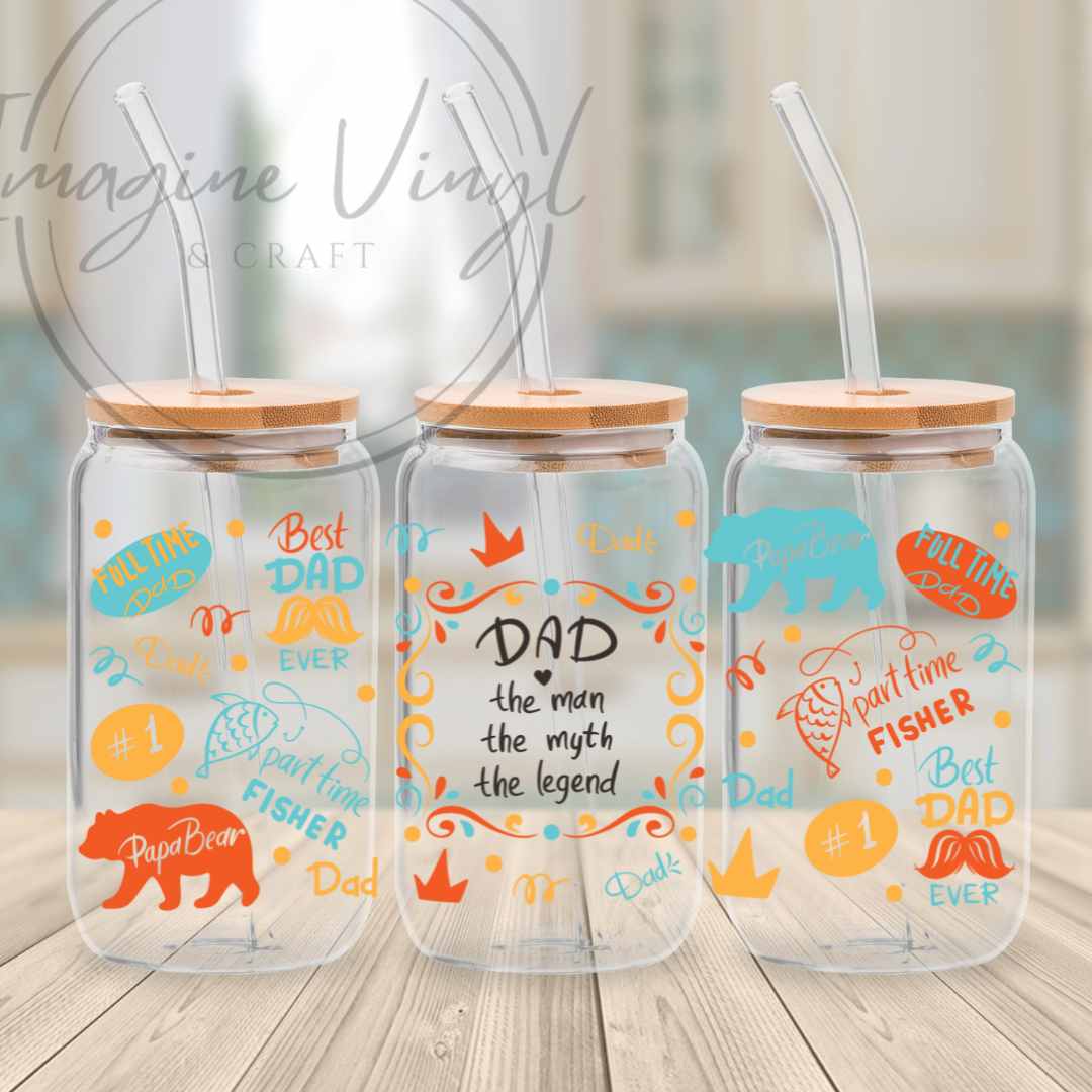 16oz UV DTF Wrap - Father's Day