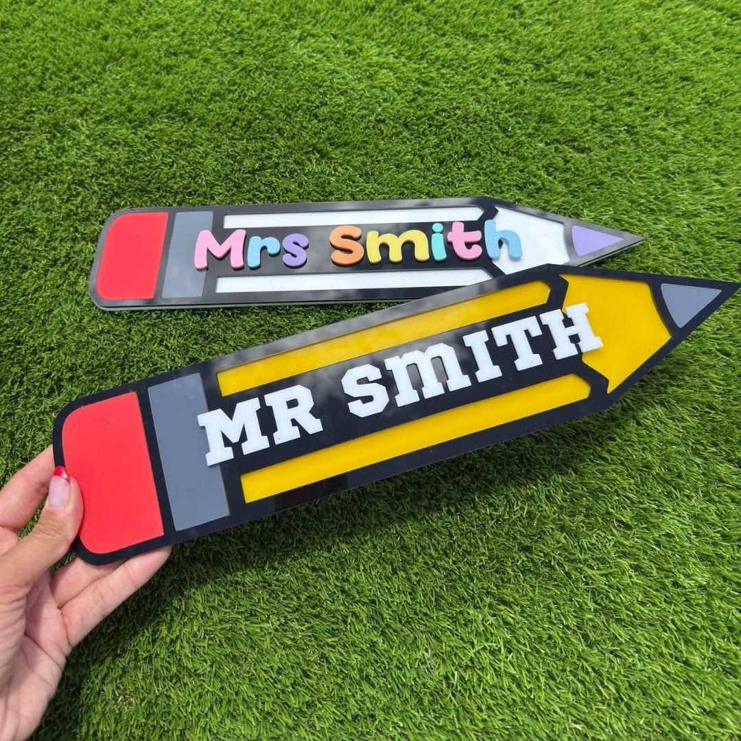 Pencil Name Plaque