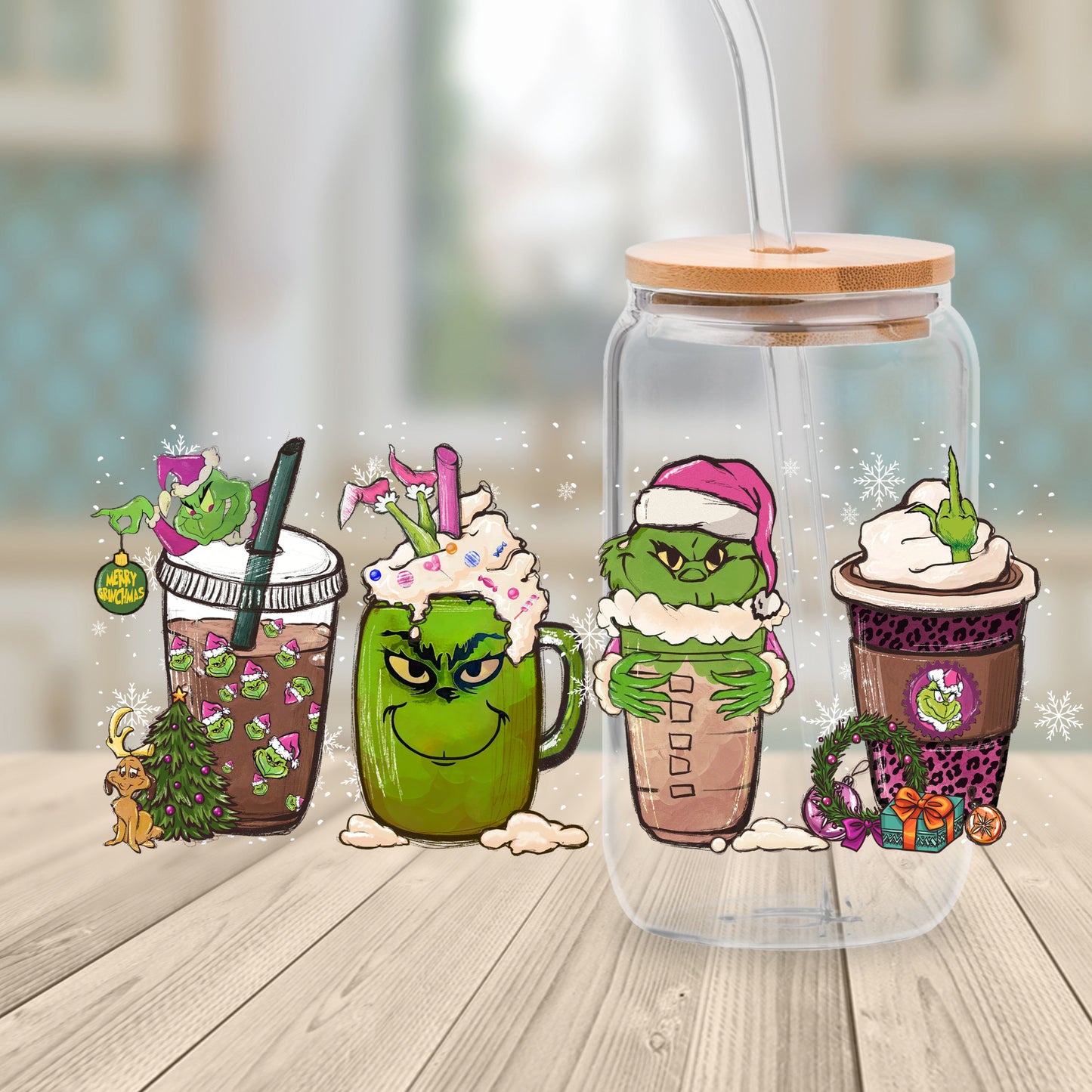 16oz Grinchmas Cup Wrap