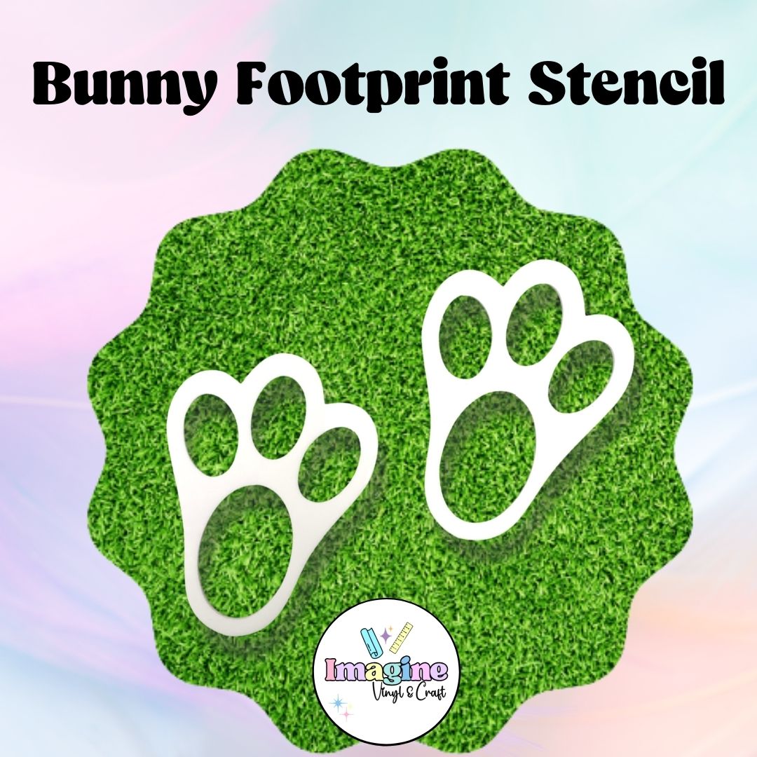 Bunny Footprint Stencil