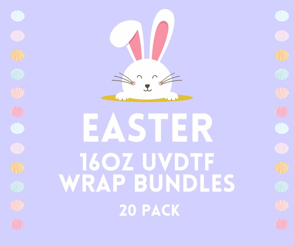 UV-DTF 16oz Easter Cup Wrap Bundles