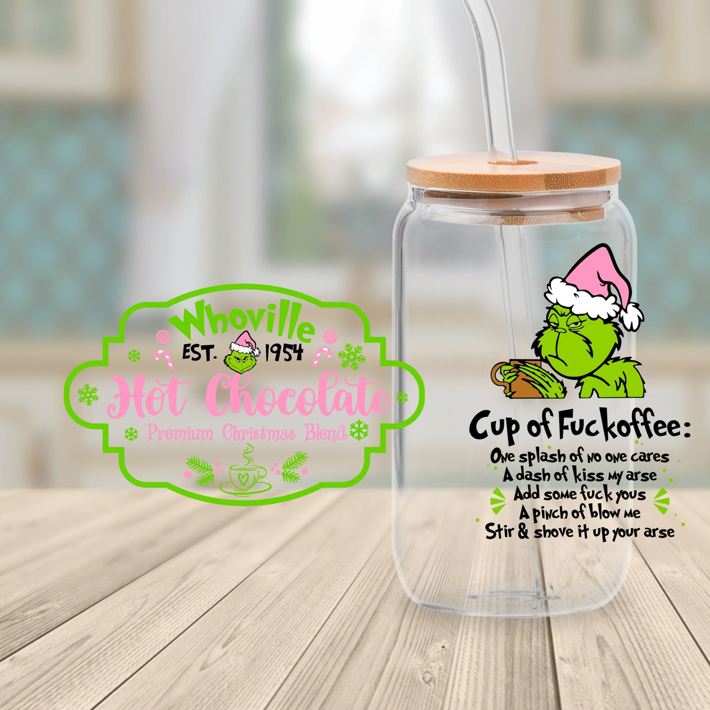 16oz Grinchmas Cup Wrap