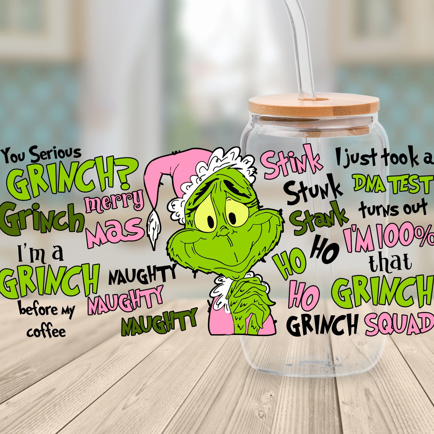 16oz Grinchmas Cup Wrap