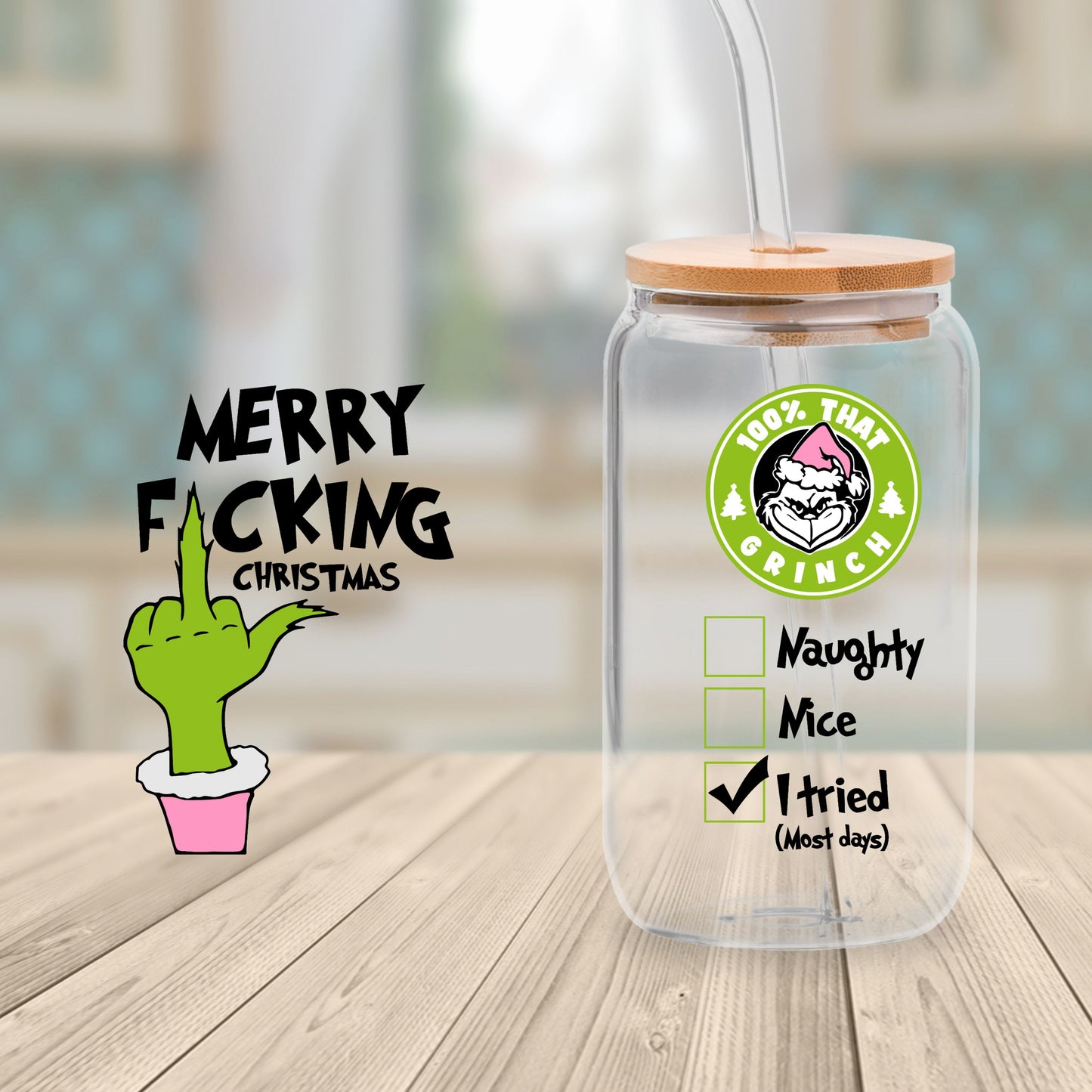 16oz Grinchmas Cup Wrap