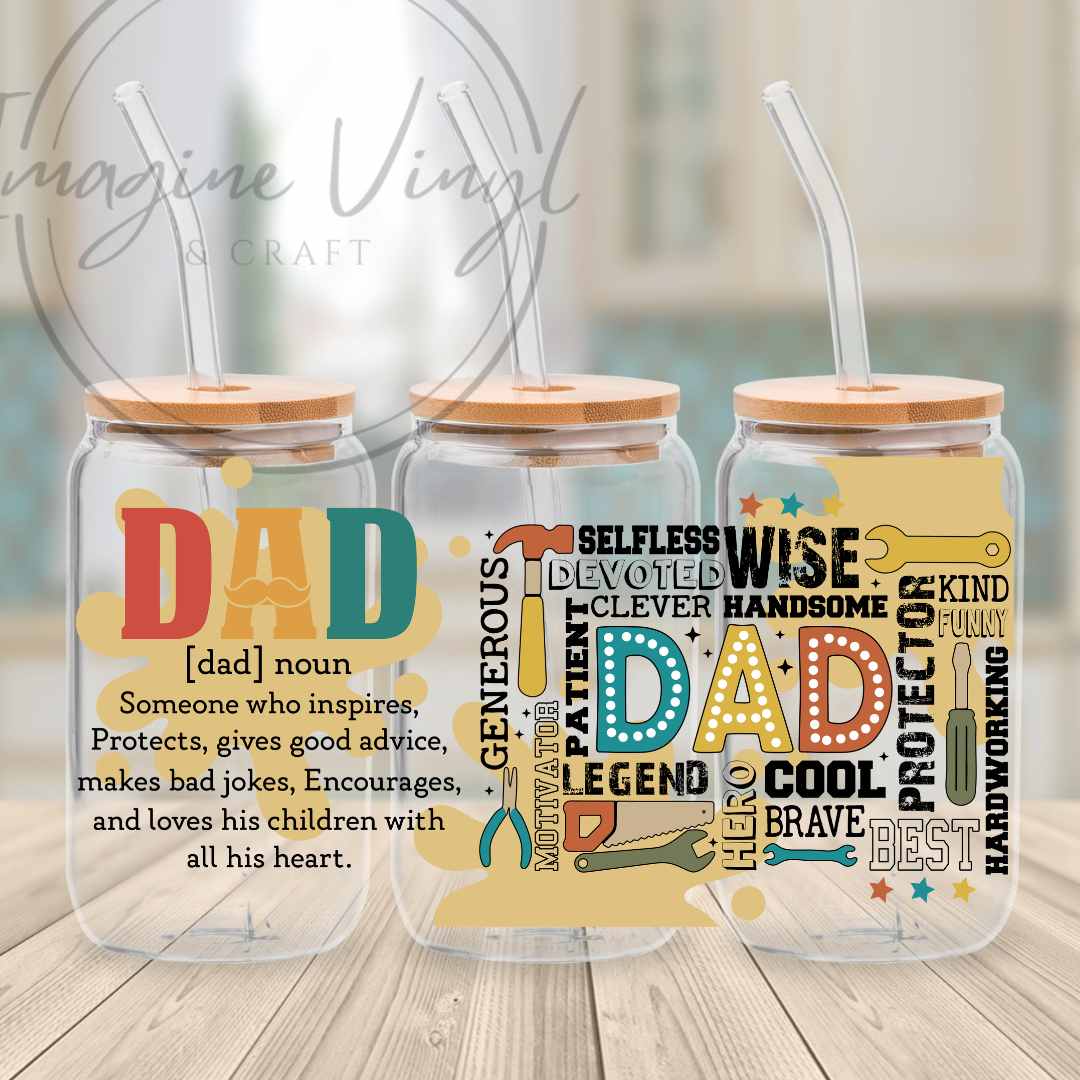 16oz UV DTF Wrap - Father's Day