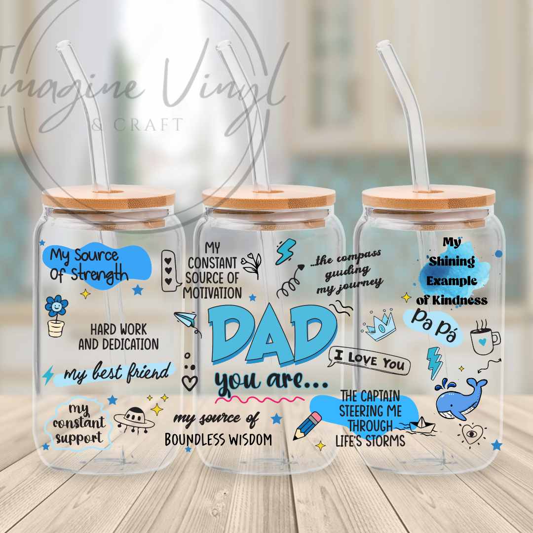 16oz UV DTF Wrap - Father's Day
