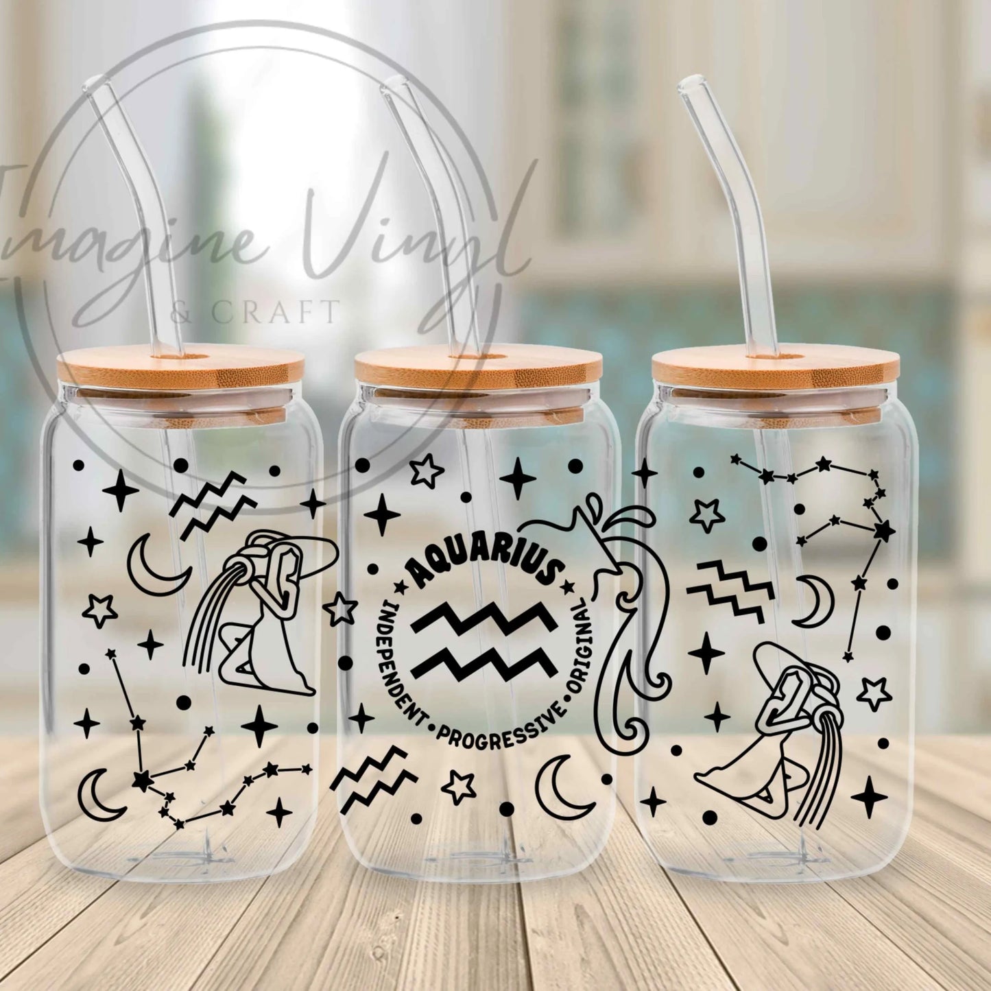 16oz UV DTF - Star Signs