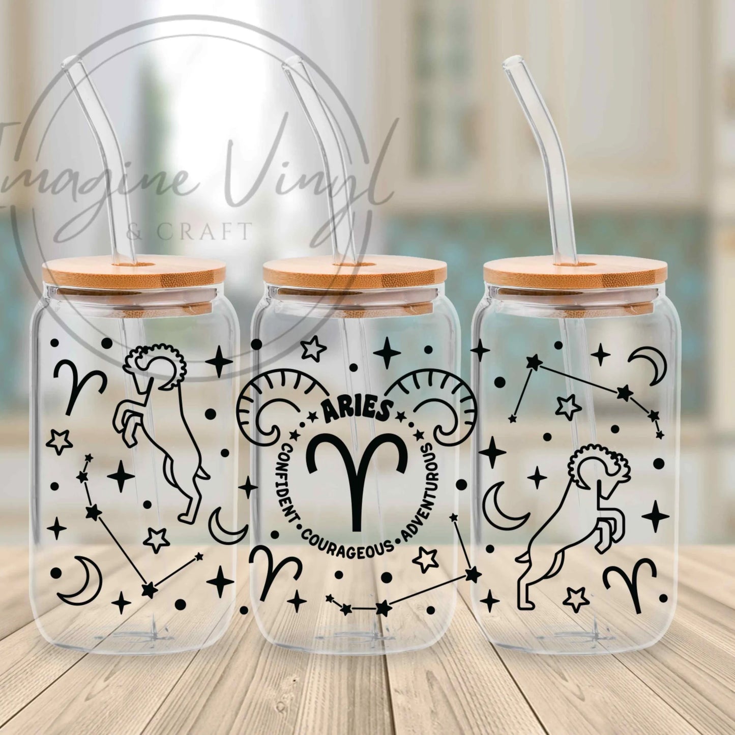 16oz UV DTF - Star Signs