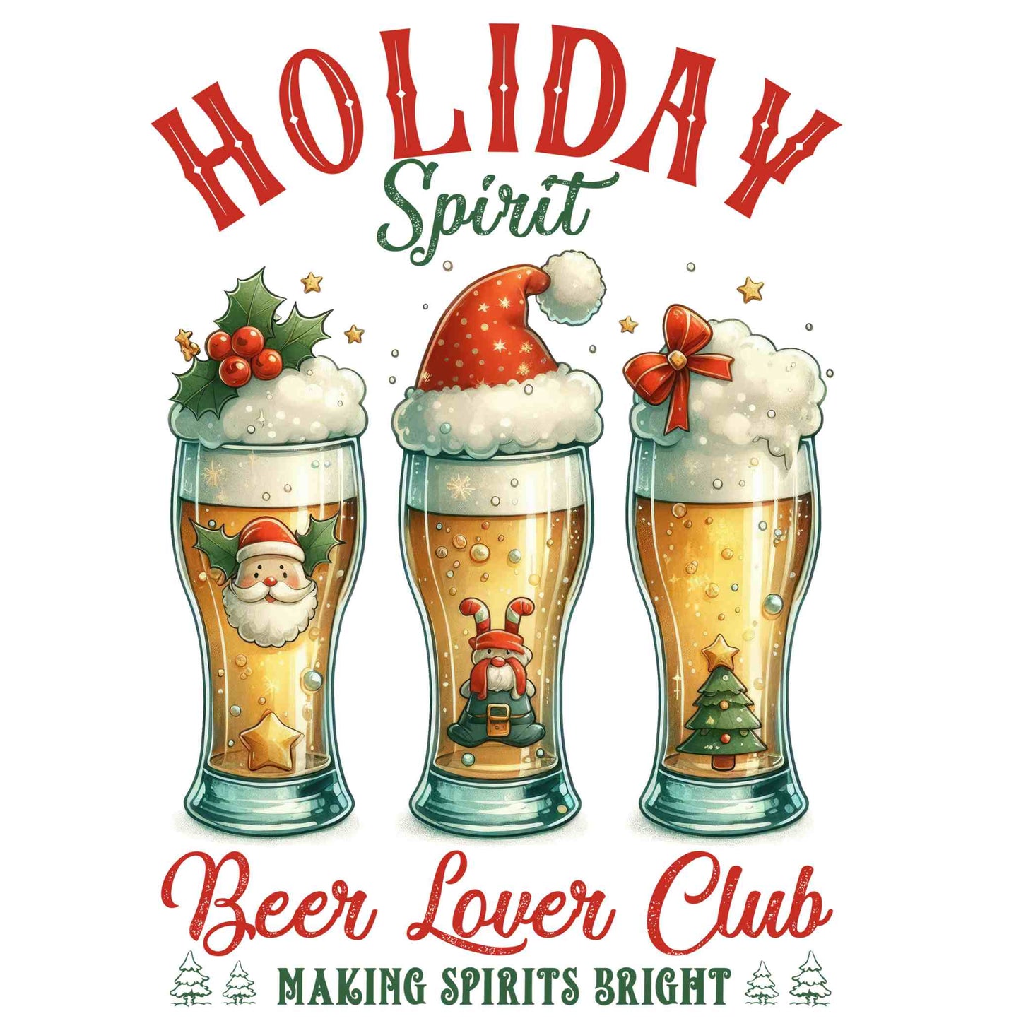 UV-DTF Vintage Christmas Decals