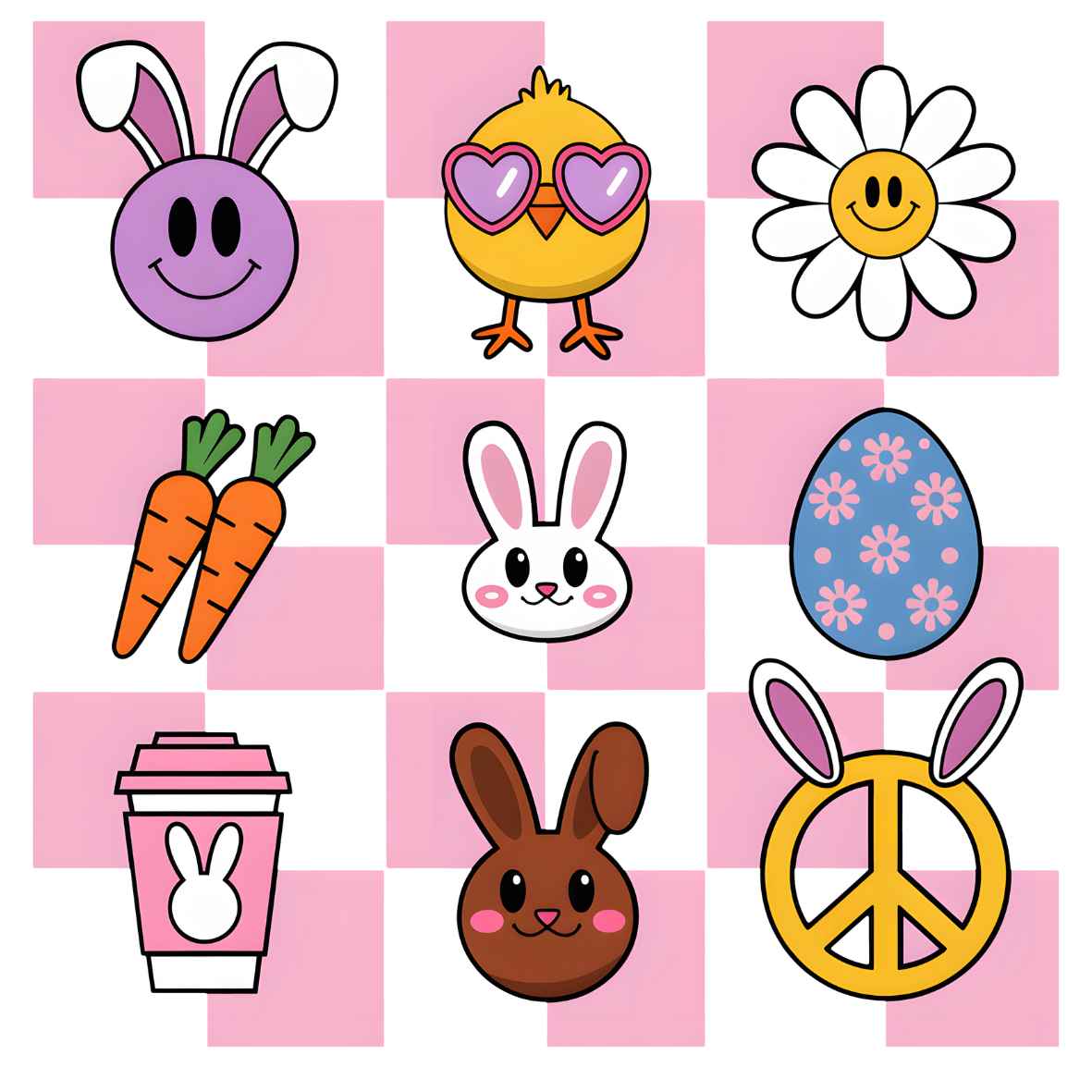 UV-DTF Easter Decals