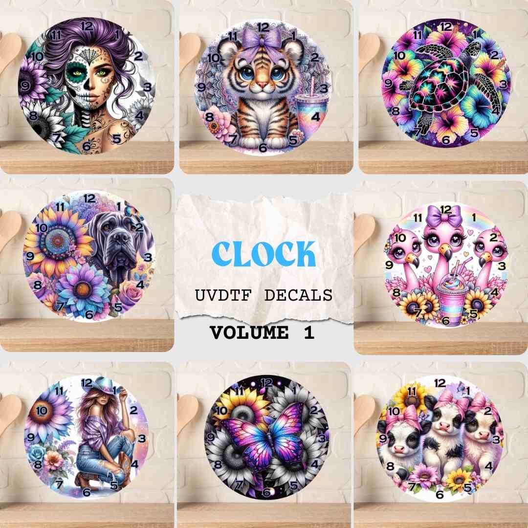 UVDTF Clock Decals Volume 1