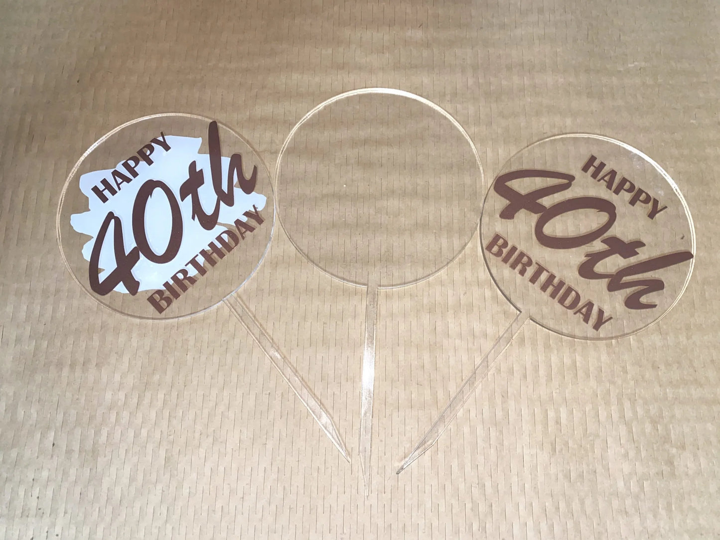 Cake Topper - 11.5cm Acrylic