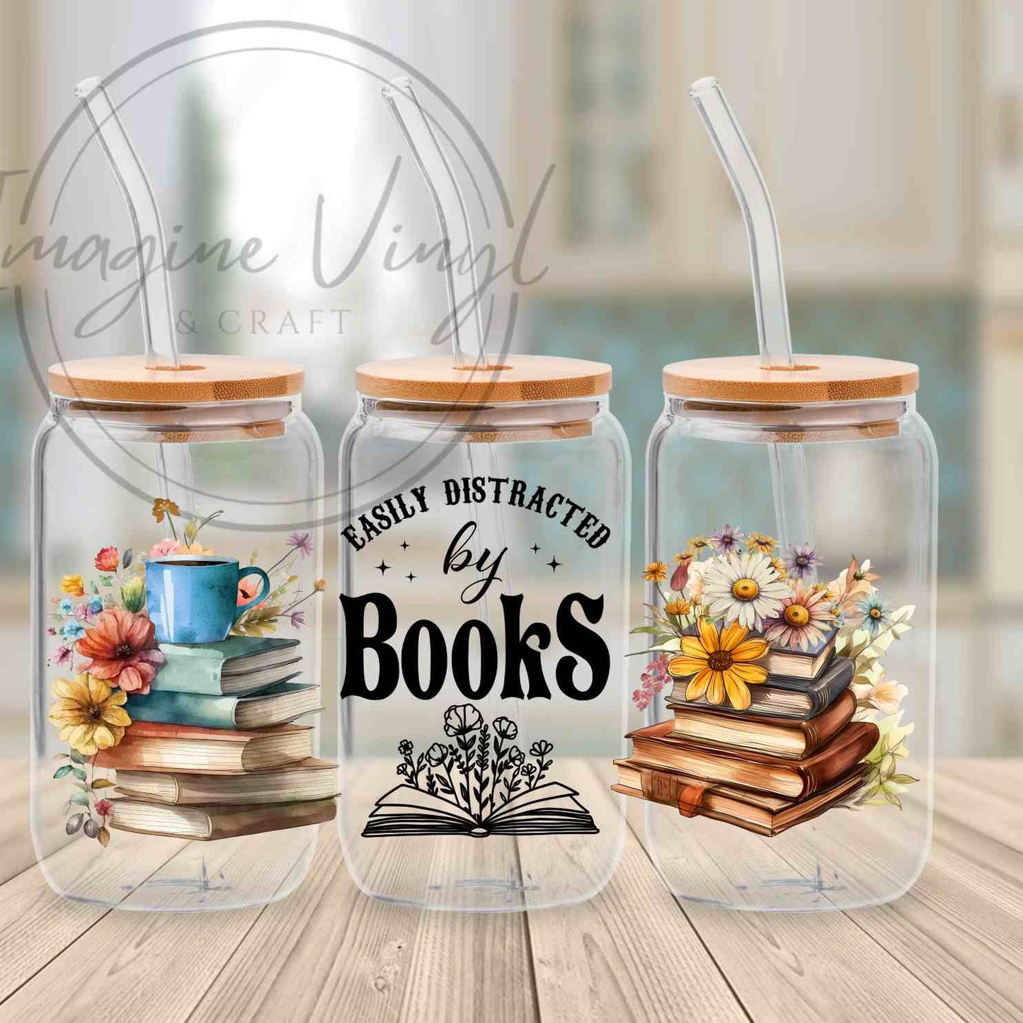 16oz UV DTF - Books