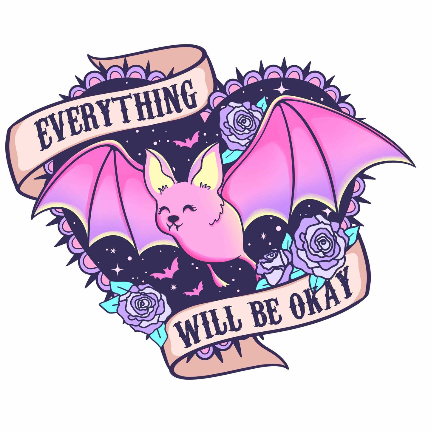 UV DTF - Spooky Pastels Decal