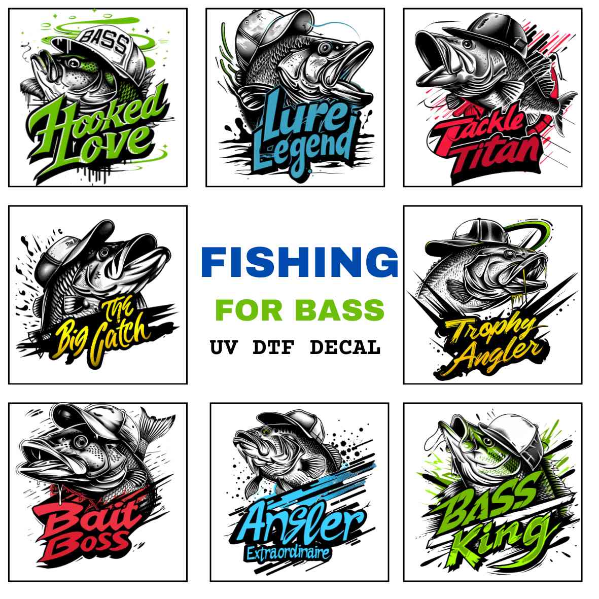 UV- DTF Fishing For Bass