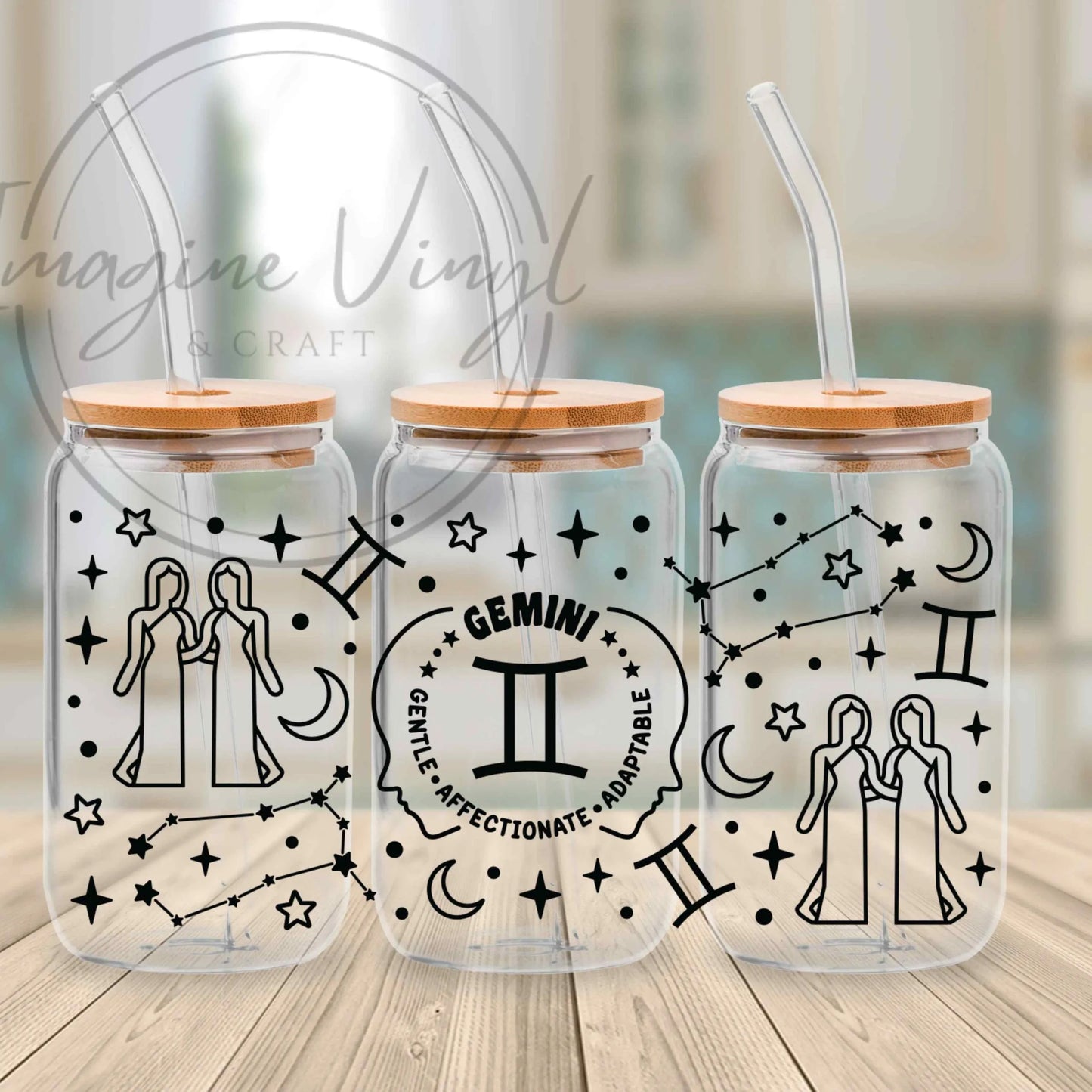 16oz UV DTF - Star Signs