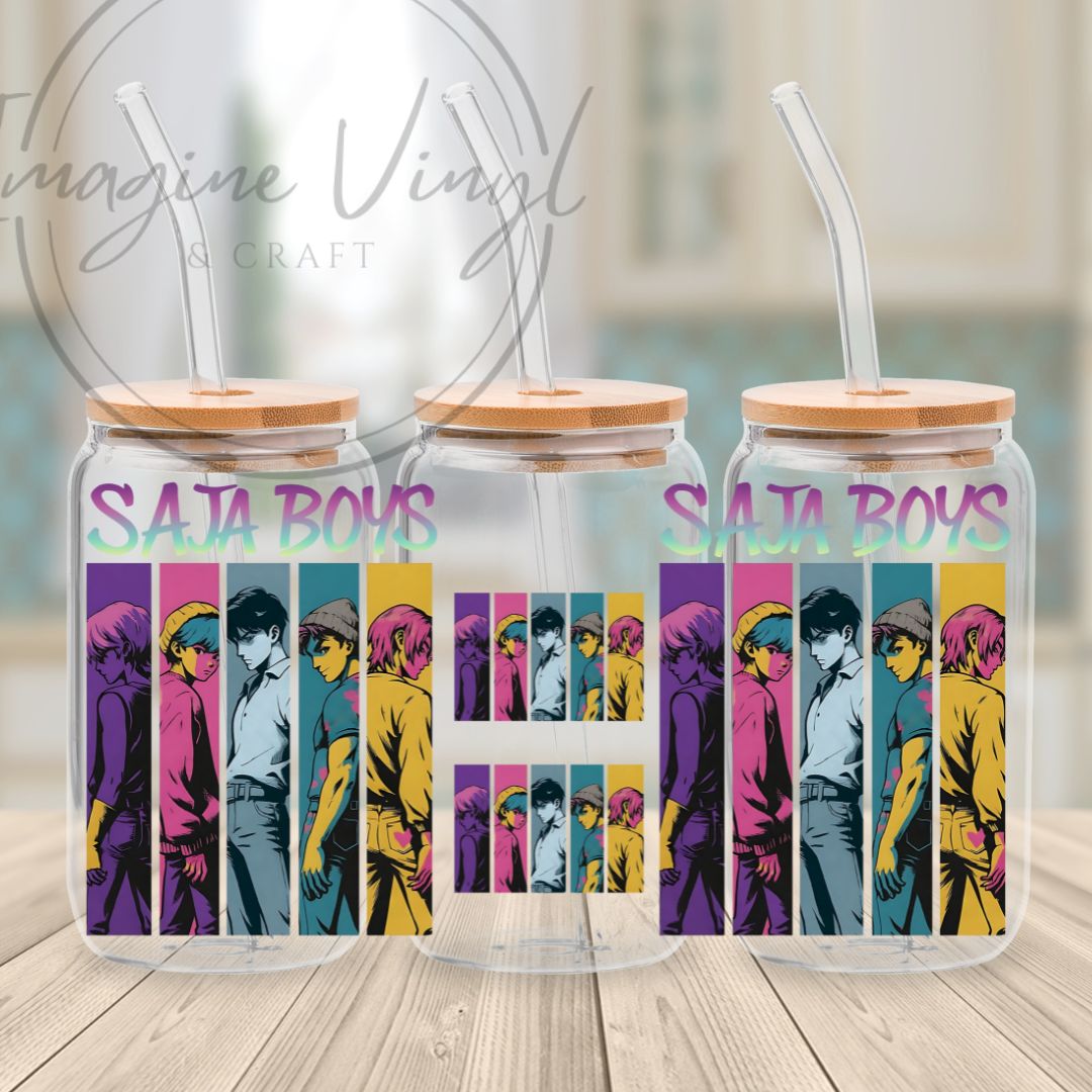 K-pop Demon Hunters 16oz UV DTF Wrap