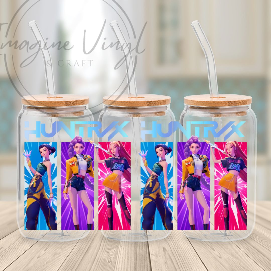 K-pop Demon Hunters 16oz UV DTF Wrap