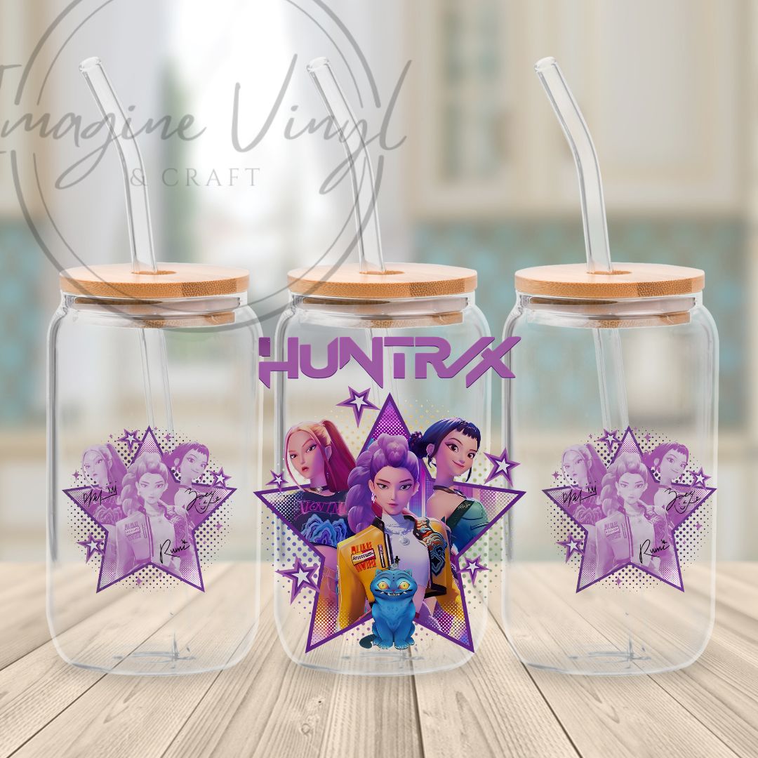 K-pop Demon Hunters 16oz UV DTF Wrap
