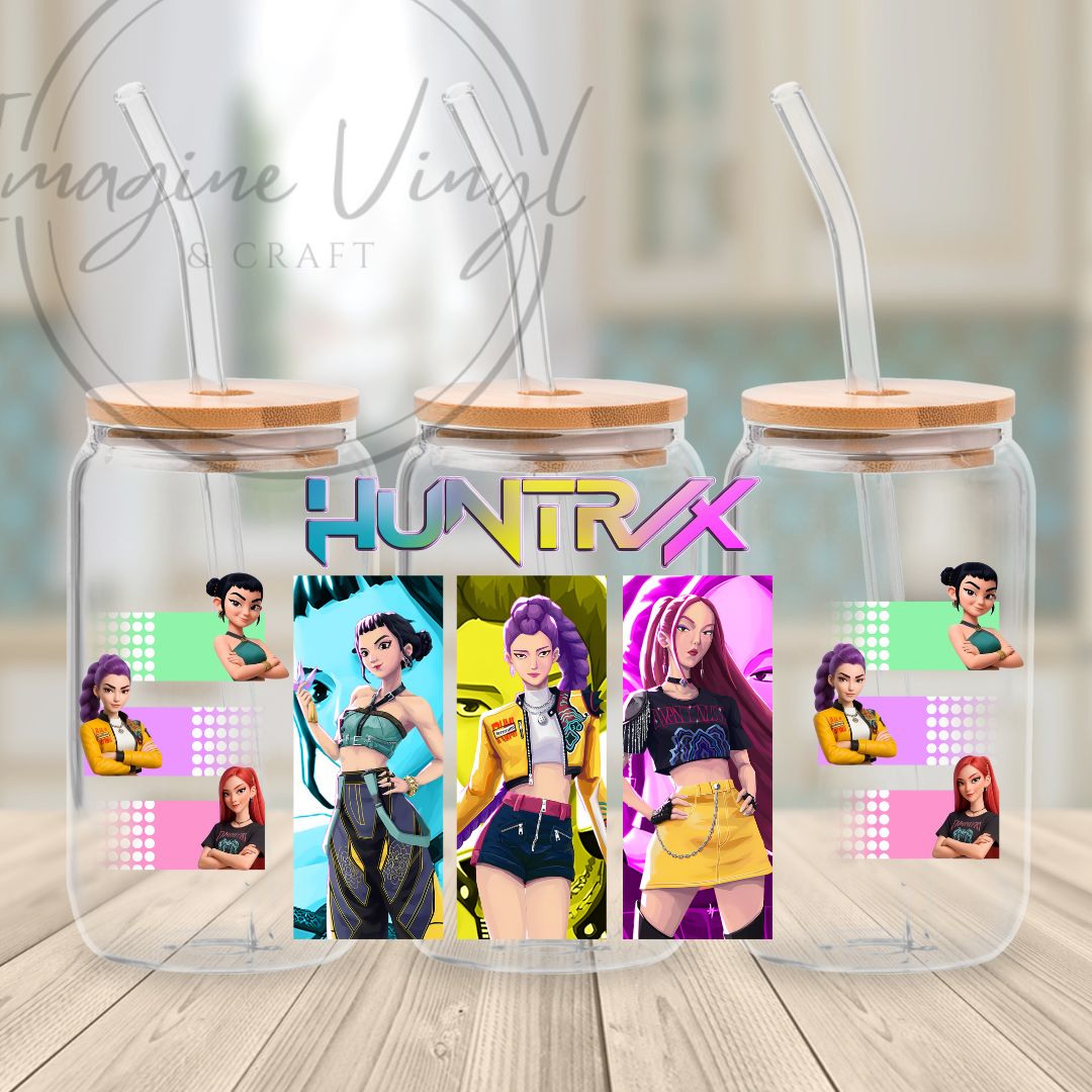 K-pop Demon Hunters 16oz UV DTF Wrap