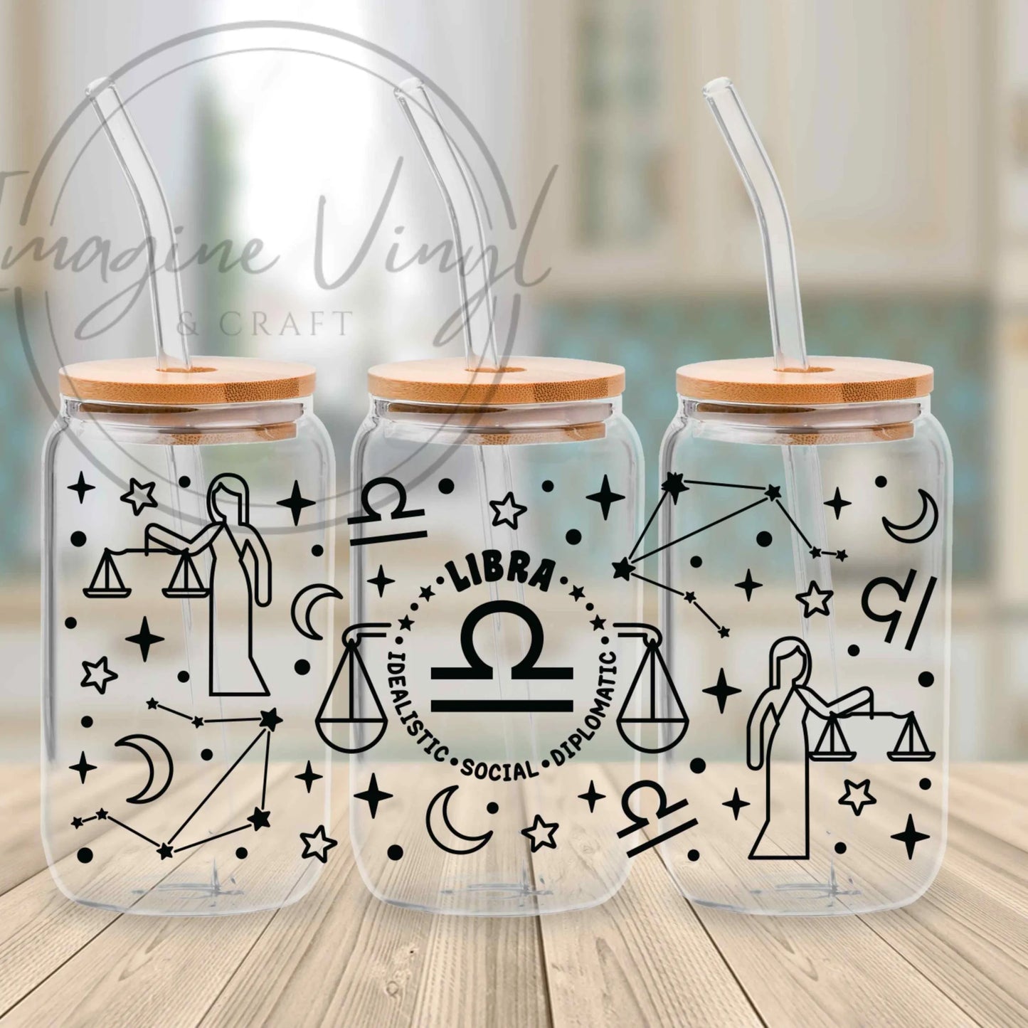 16oz UV DTF - Star Signs