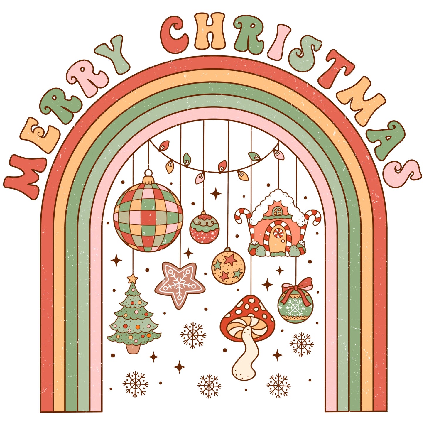 UV DTF -Hippy Christmas