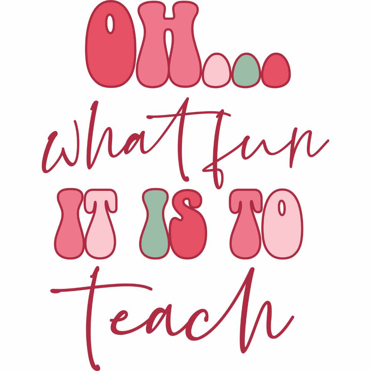UV DTF Teacher Christmas Decals