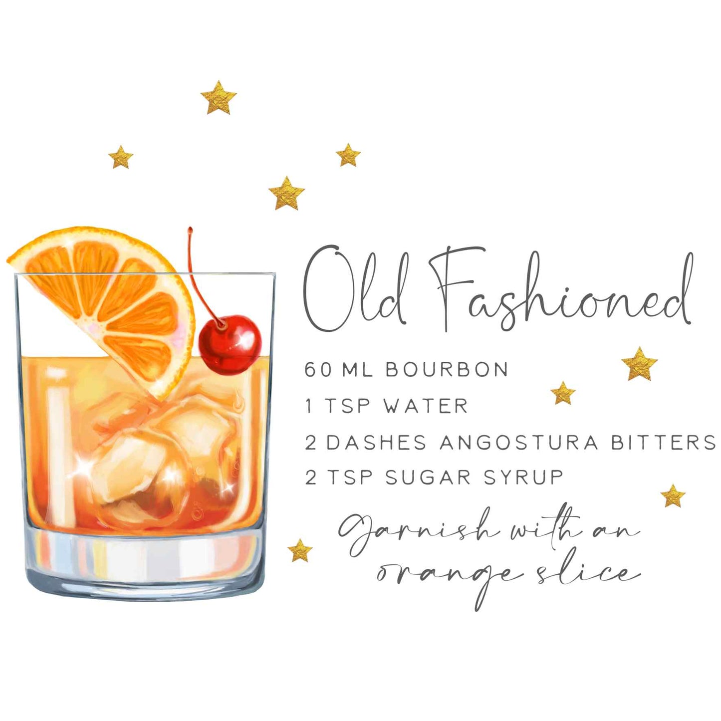 Christmas Cocktail Decals