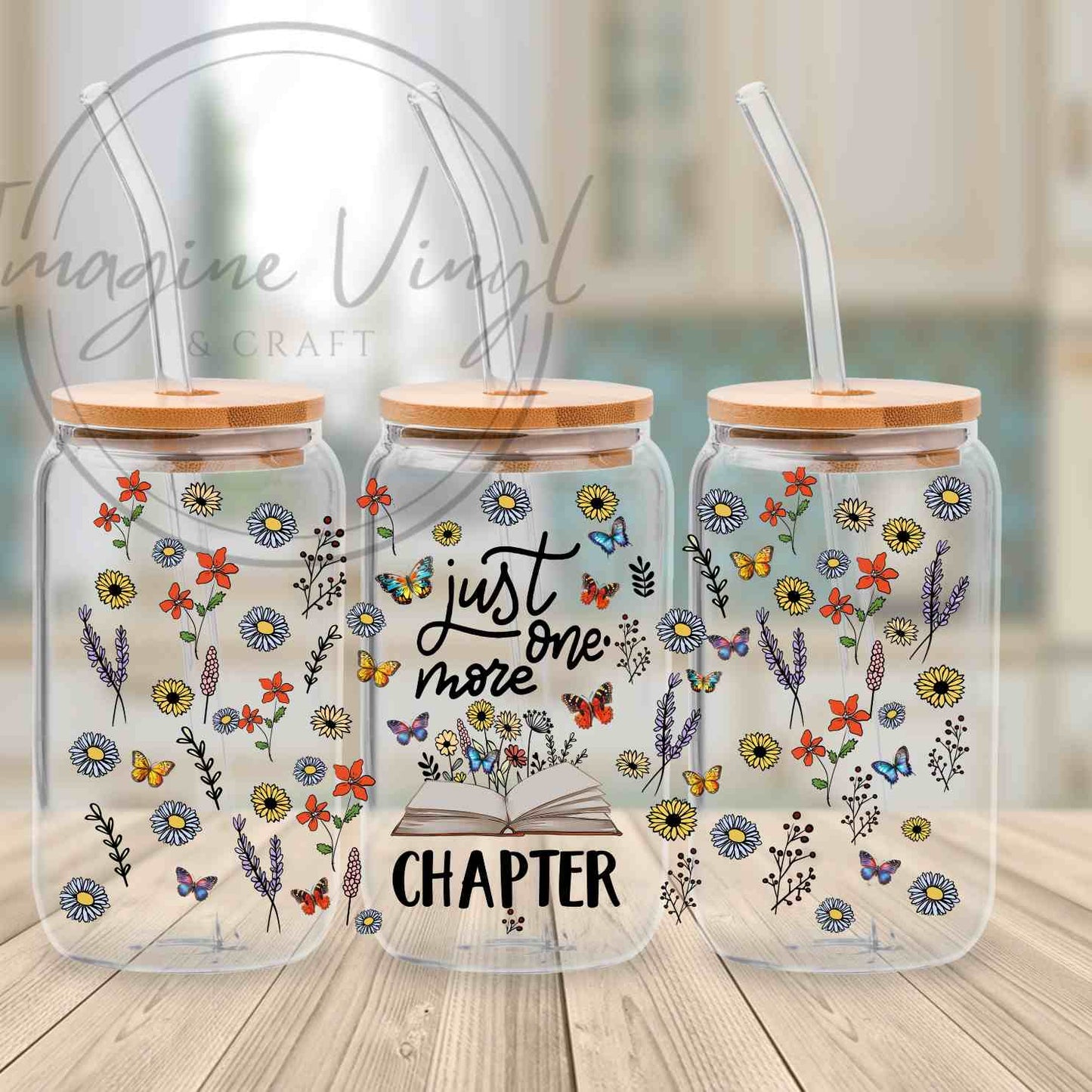 16oz UV DTF - Books