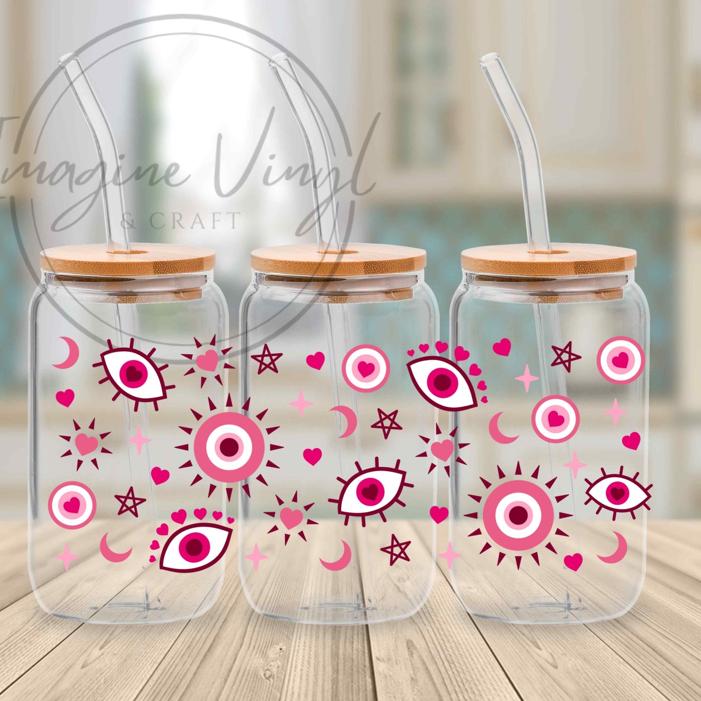 16oz UV DTF Wrap - Evil Eye