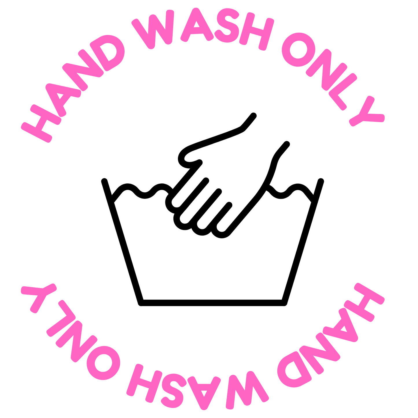 UV-DTF Hand Wash Only Decals