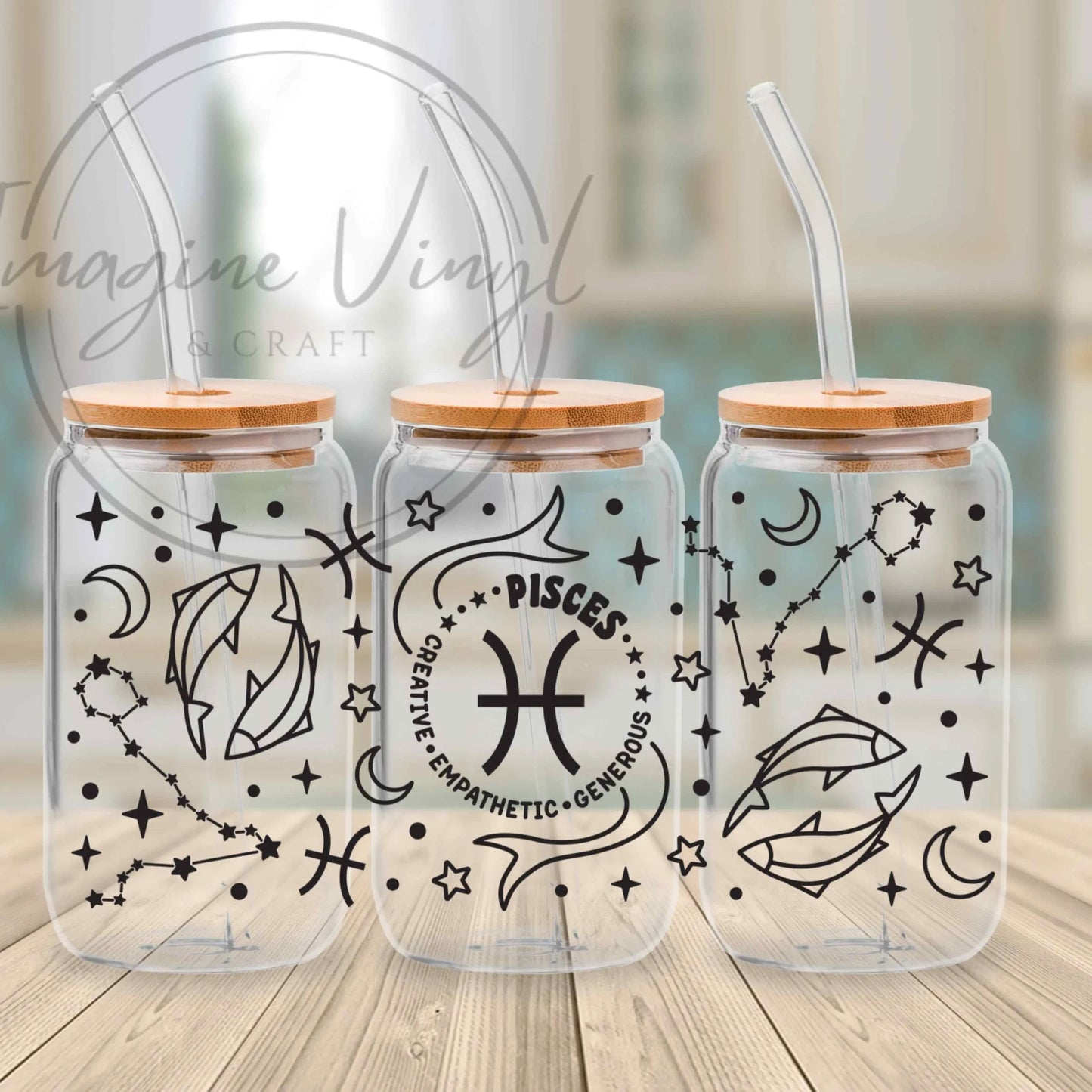 16oz UV DTF - Star Signs
