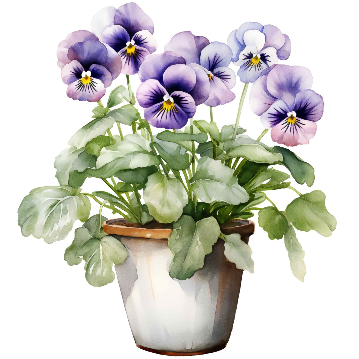 UV-DTF Pot Plant Paradise Decals
