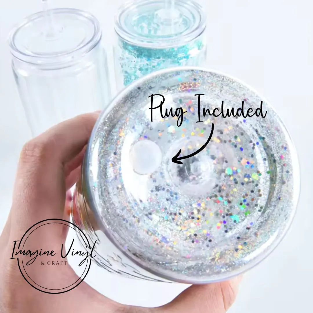 Snow Globe Plastic Cup