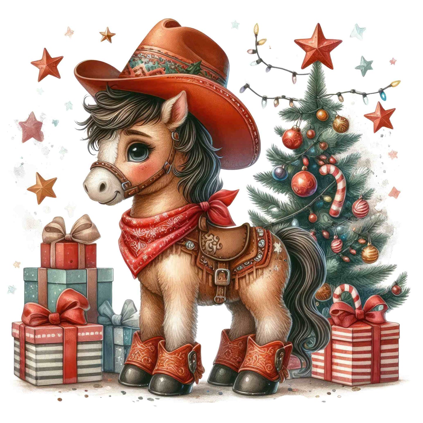 UV-DTF Vintage Christmas Decals