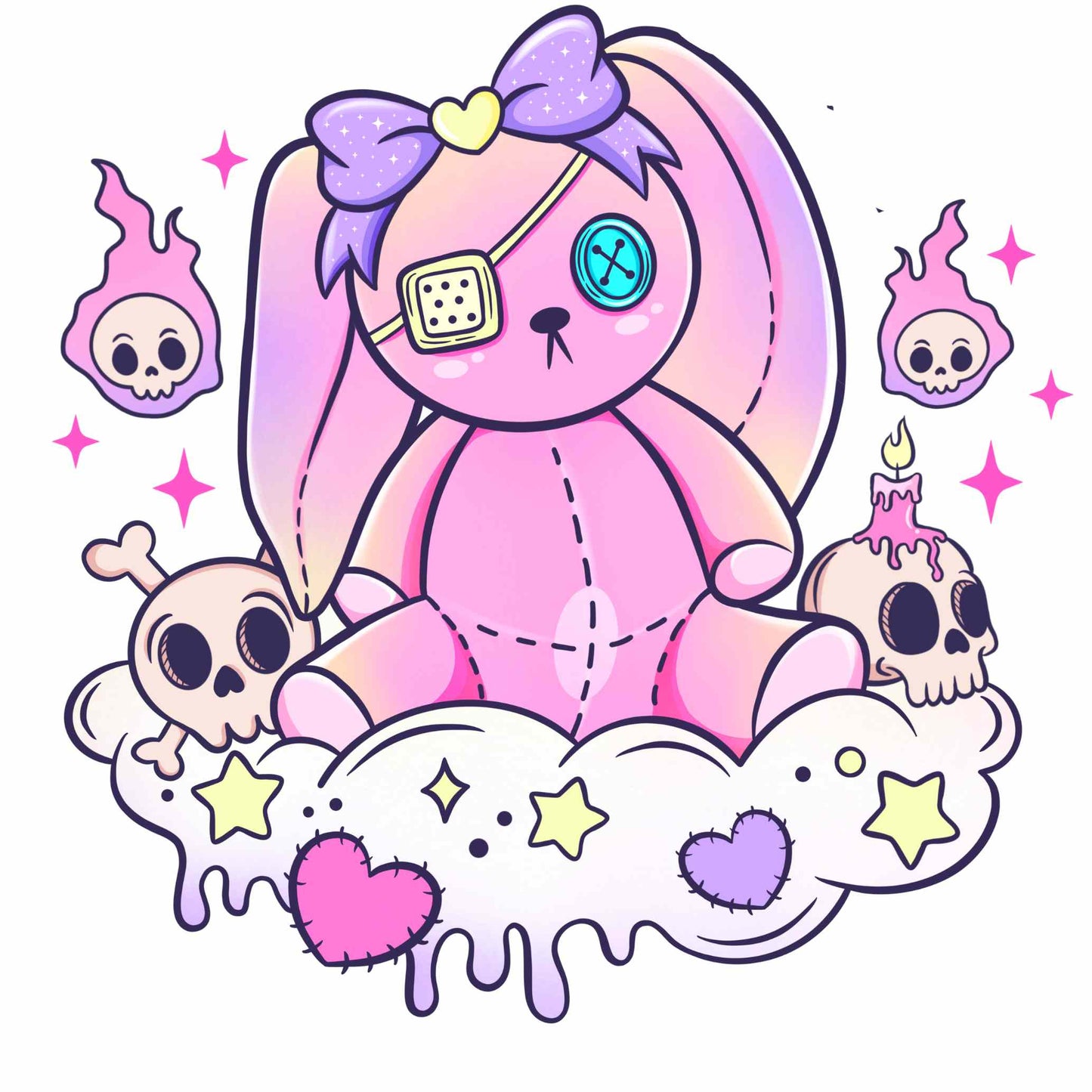 UV DTF - Spooky Pastels Decal