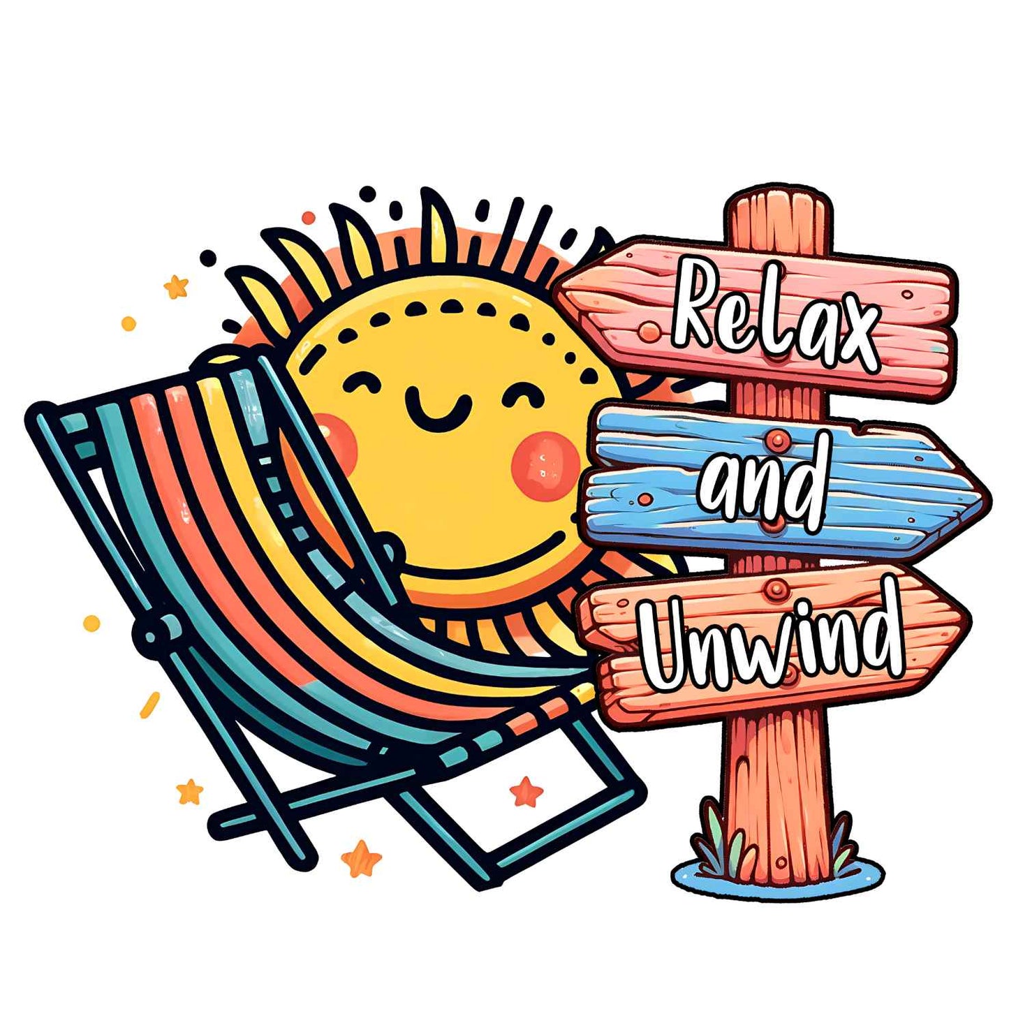 UV-DTF Summer Time Decals