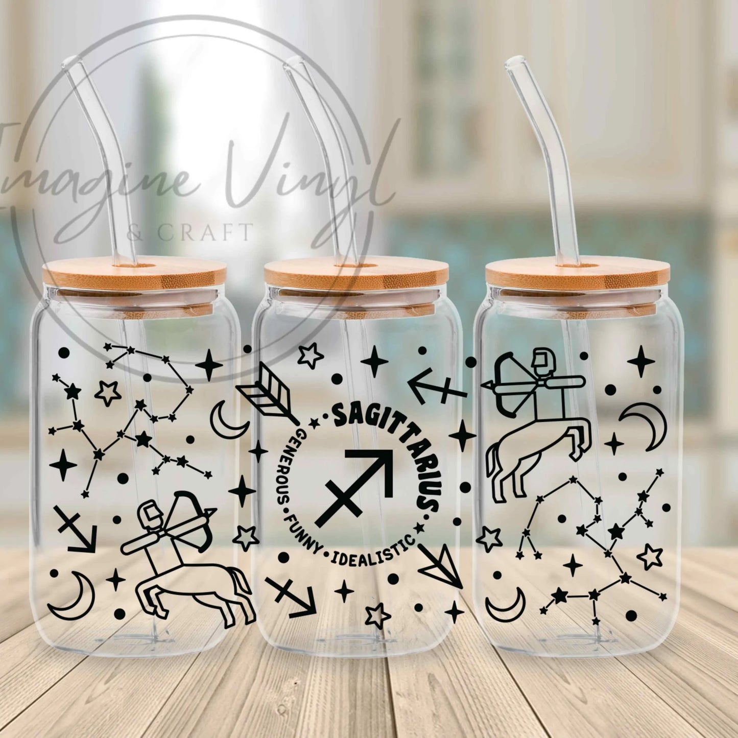 16oz UV DTF - Star Signs