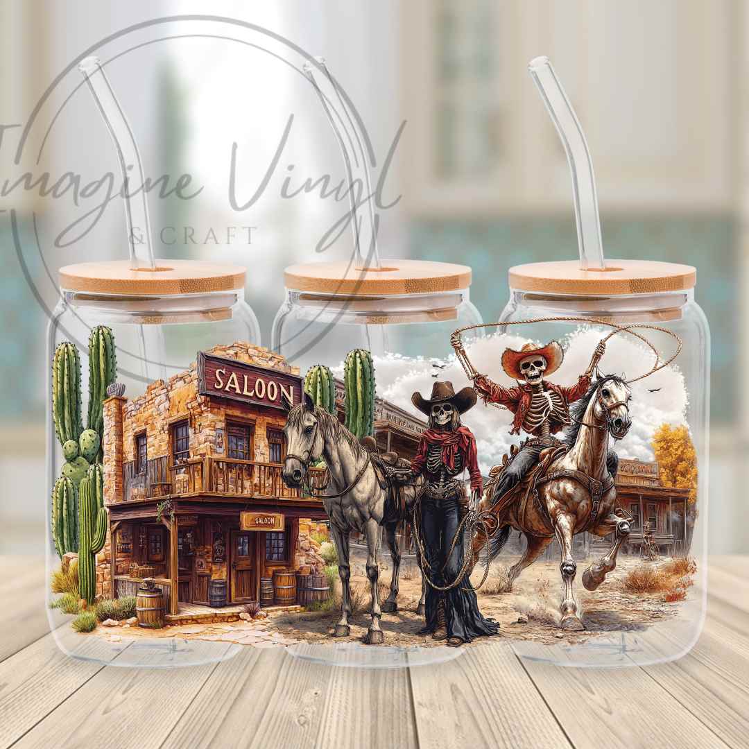 16oz UV DTF Wild West