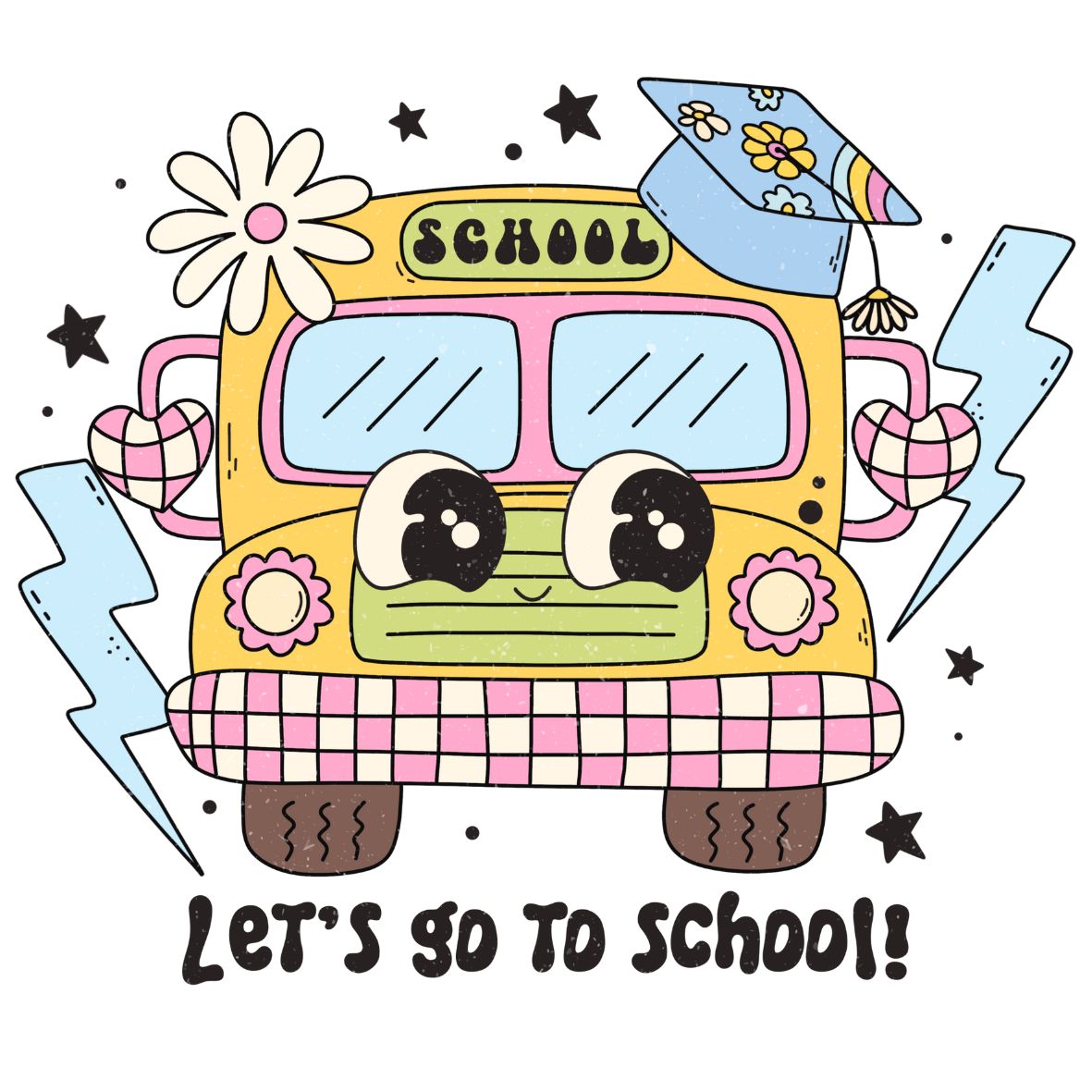 UV-DTF Groovy Teacher/School