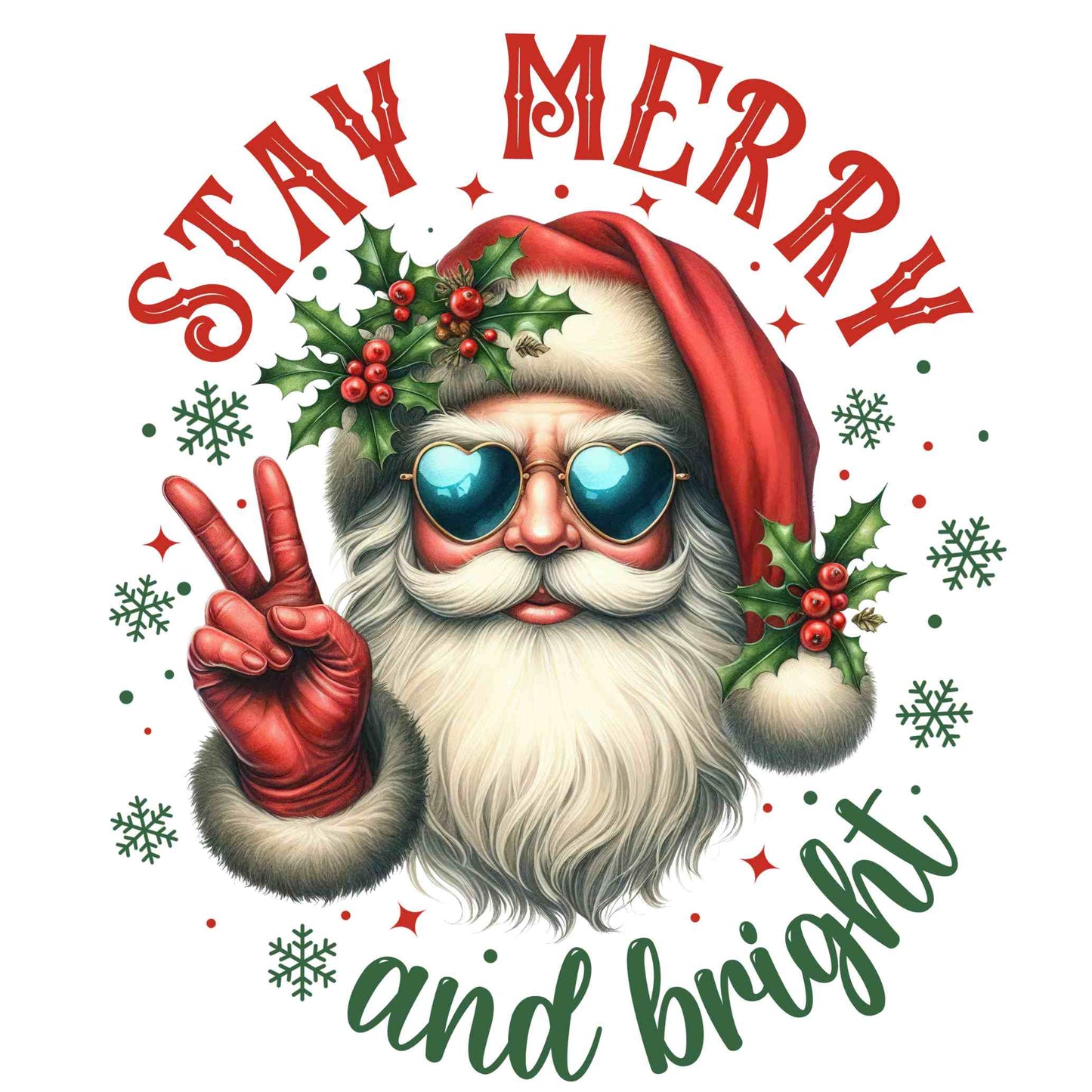 UV-DTF Vintage Christmas Decals