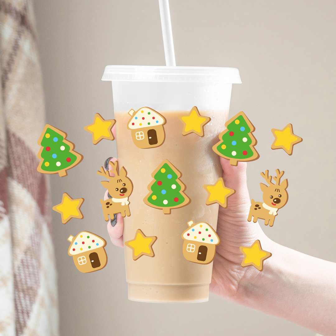 UVDTF 24oz Christmas Cold Cup Wraps