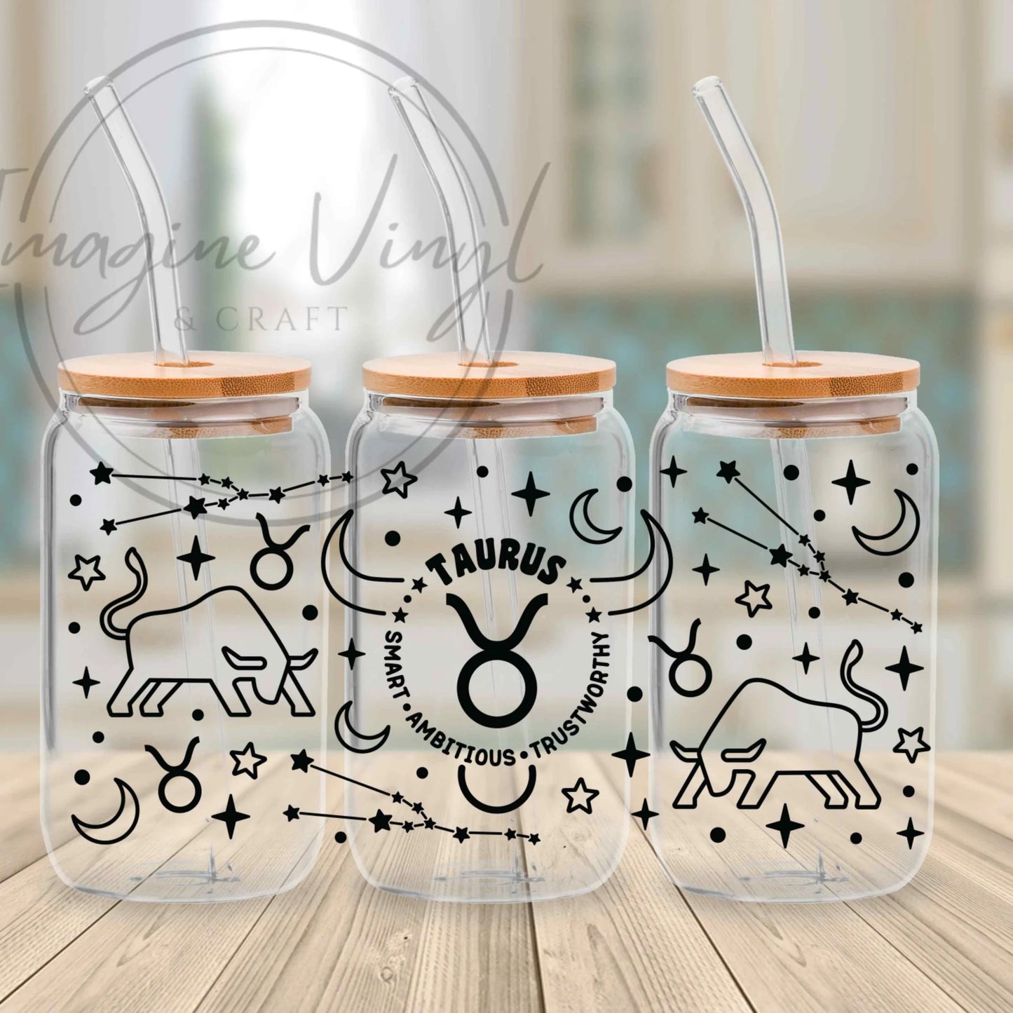 16oz UV DTF - Star Signs