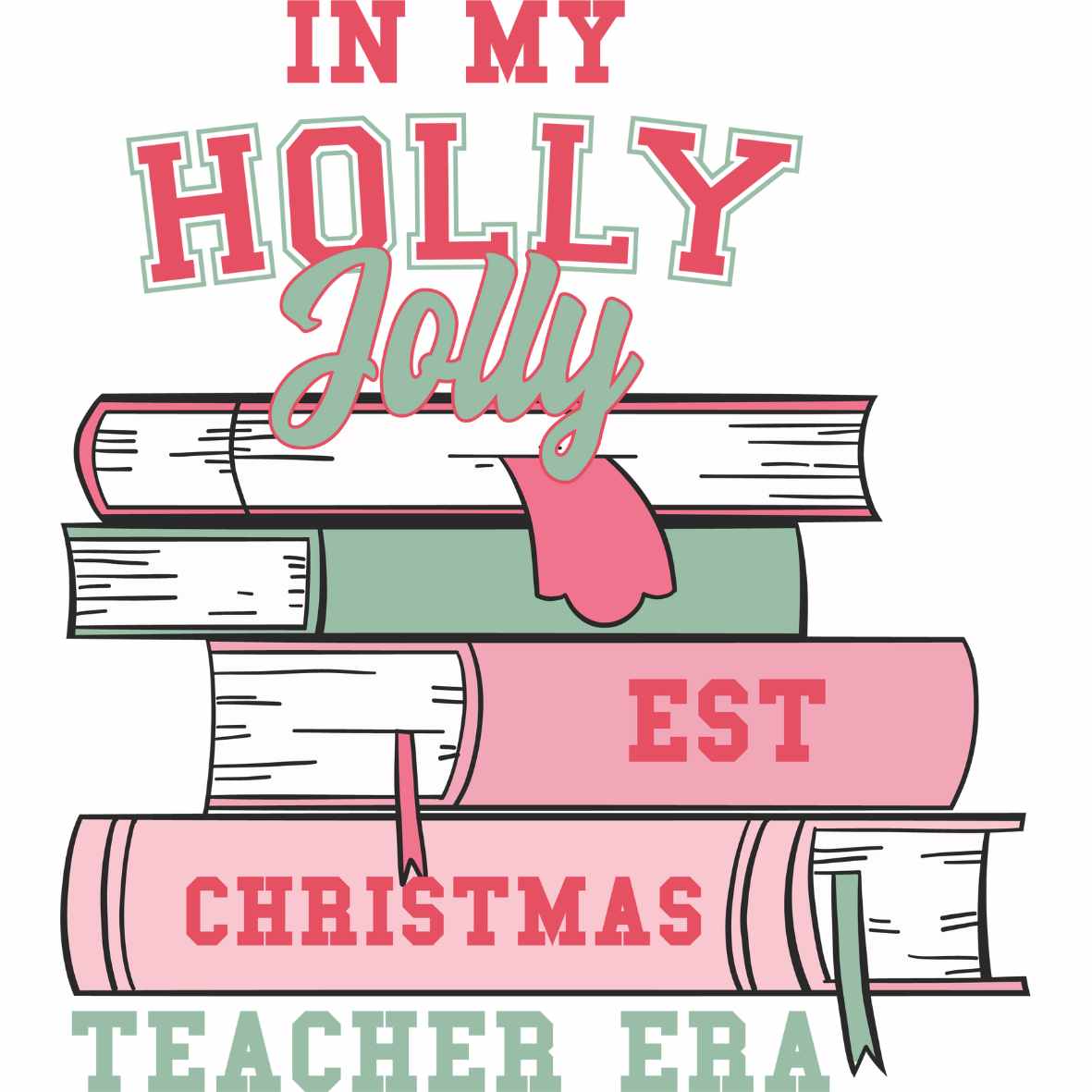 UV DTF Teacher Christmas Decals