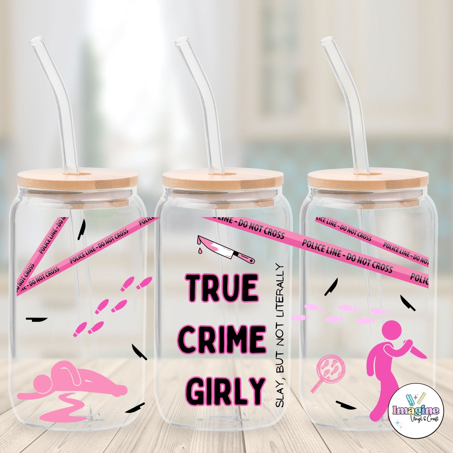 UV-DTF 16oz True Crime Cup Wrap