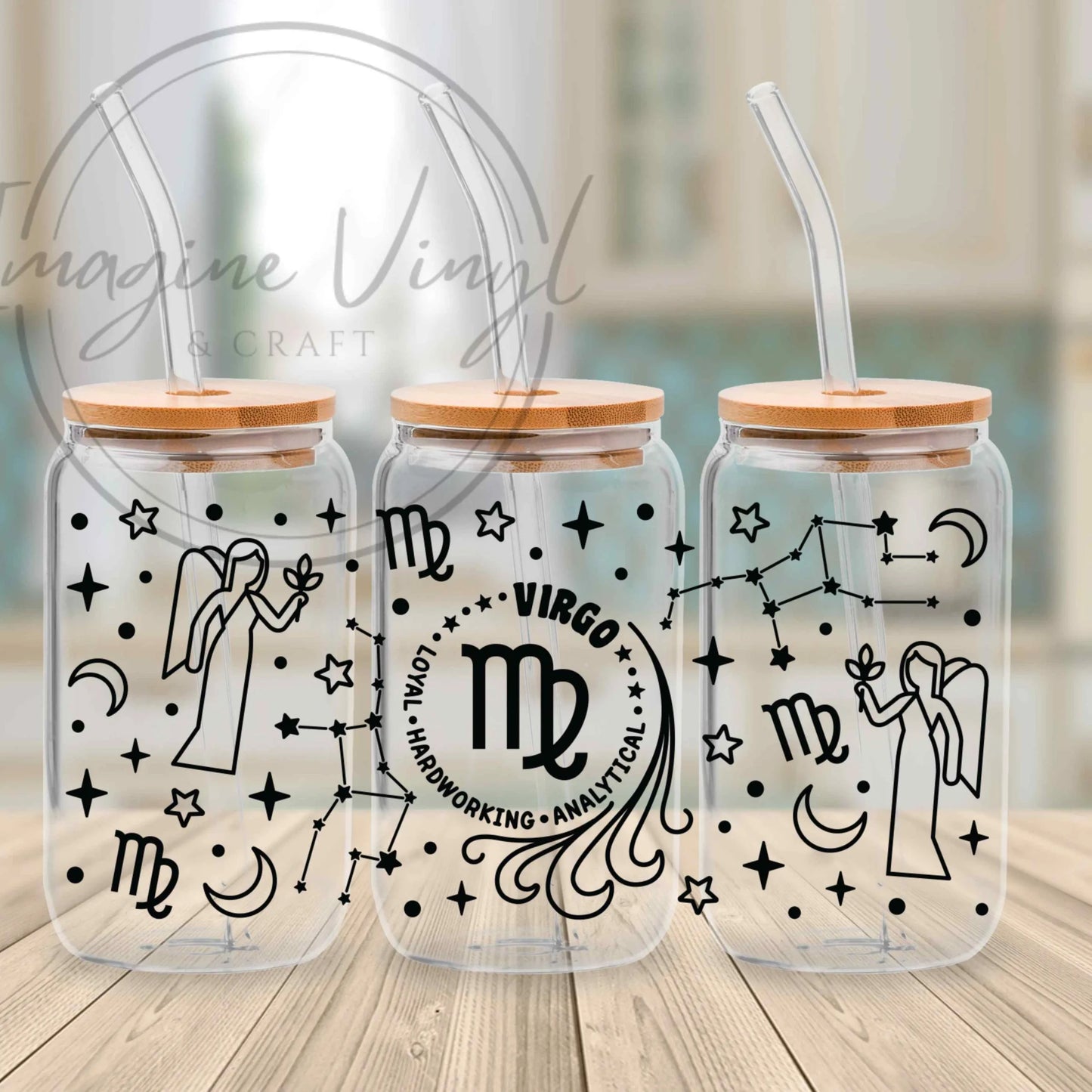 16oz UV DTF - Star Signs